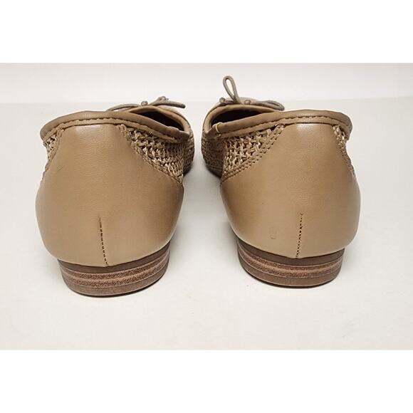 Time and Tru Womens WMTT24FF009 Brown Woven Cap Toe Slip On Size 9 Ballet Flats - Picture 9 of 11